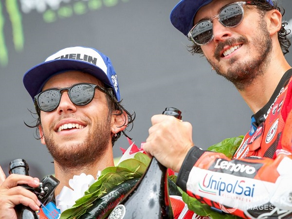 Francesco Bagnaia lega dengan dominasi Ducati di Silverstone.