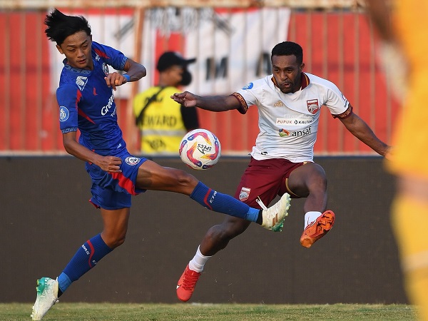 Winger Borneo FC, Terens Puhiri di laga kontra Arema FC