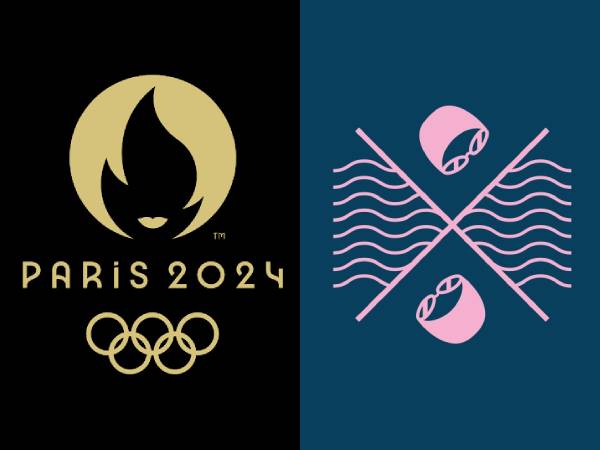 Gambar pictogram kompetisi renang marathon untuk Olimpiade Paris 2024. (Foto: Olympics)