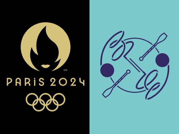 Gambar pictogram kompetisi senam ritmik untuk Olimpiade Paris 2024. (Foto: Olympics)