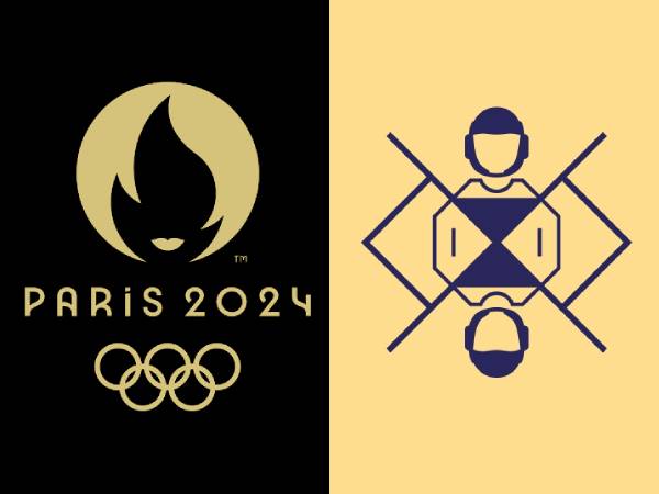 Gambar pictogram kompetisi taekwondo untuk Olimpiade Paris 2024. (Foto: Olympics)