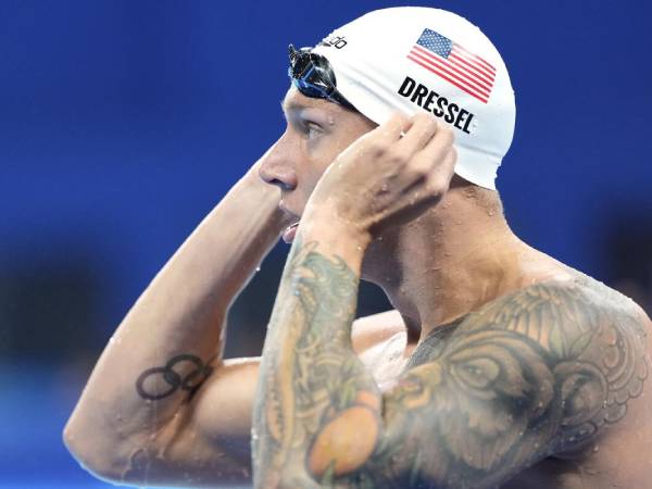 Caeleb Dressel membawa pulang tiga medali estafet dari Olimpiade Paris. (Foto: AP)
