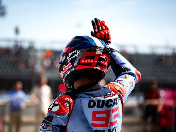 Marc Marquez sudah senang meski hanya menang sprint race di GP Aragon.