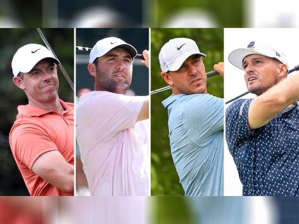Bintang PGA Tour, Rory McIlroy dan Scottie Scheffler, akan menantang jagoan LIV Golf League, Bryson DeChambeau dan Brooks Koepka. (Foto: Golf Digest)