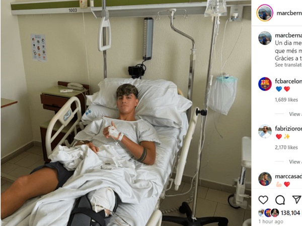 Marc Bernal Berbagi Pesan untuk Fans Barcelona setelah Jalani Operasi