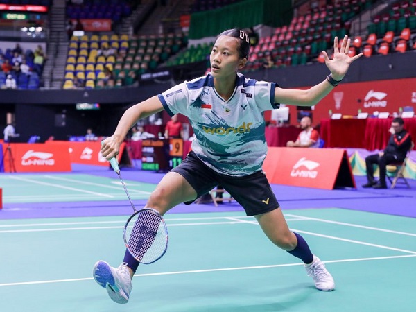 Putri KW puas bisa habisi lawannya dengan mudah di ronde pertama Hong Kong Open 2024.