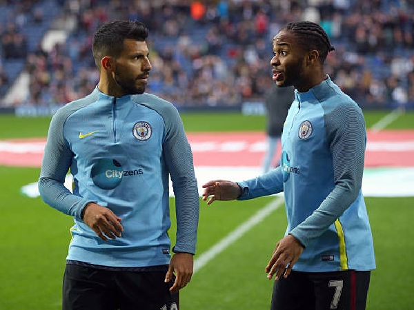 Sergio Aguero dan Raheem Sterling