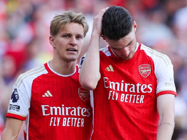 Arsenal tanpa Martin Odegaard dan Declan Rice saat menghadapi Tottenham