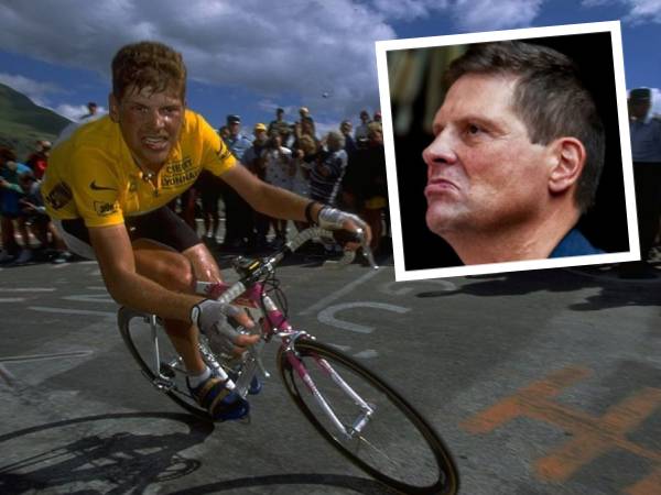 Jan Ullrich beraksi dalam sebuah lomba di masa aktifnya. Inset: Jan Ullrich sekarang. (Foto: Inside The Games)
