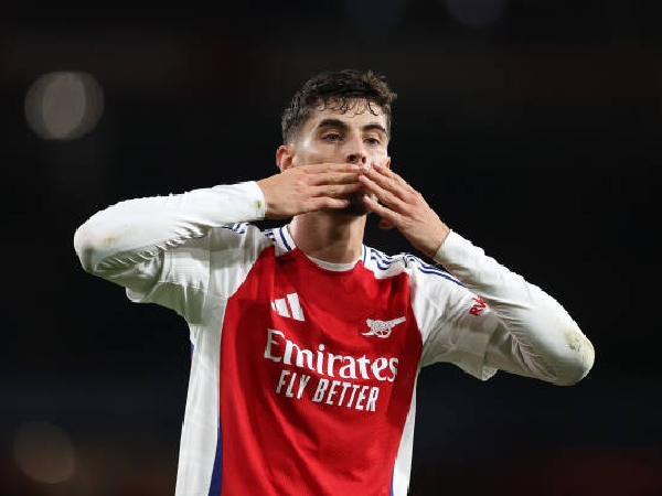 Kai Havertz membantu Arsenal mengalahkan Paris Saint-Germain 2-0 di Emirates Stadium, Rabu (2/10)