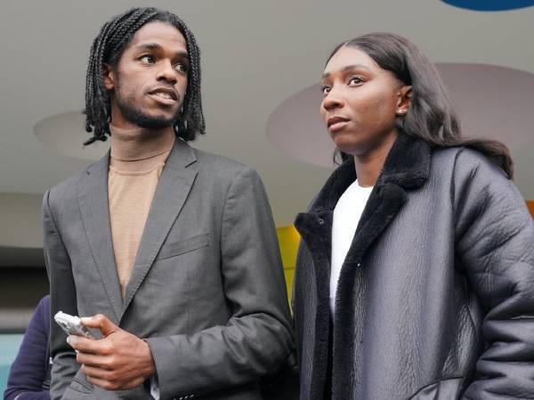 Bianca Williams (kanan) dan Ricardo Dos Santos. (Foto: Reuters)