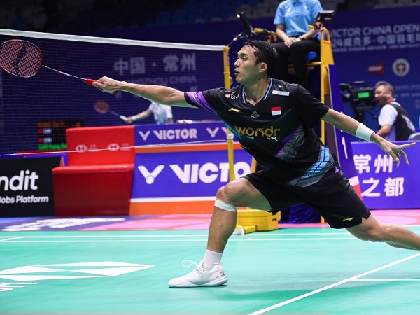 Jonatan Christie lega bisa lewati hadangan Kiran George.