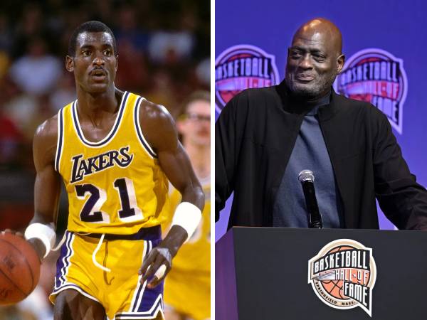 Michael Cooper saat membela Lakers (kiri) dan saat ini. (Foto: AP)