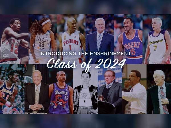 Angkatan Naismith Memorial Basketball Hall of Fame tahun 2024 diisi oleh 13 orang. (Foto: X.com)