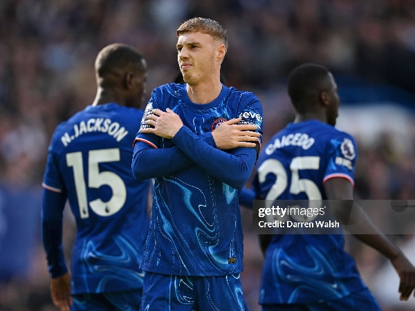 Cole Palmer dengan selebrasi khasnya