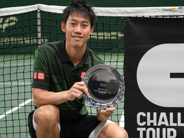 Kei Nishikori Tak Sembunyikan Kegembiraan Usai Kembali Nikmati Trofi Kemenangan