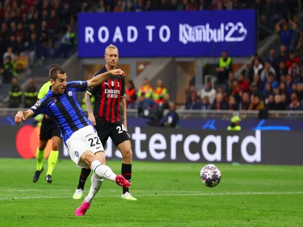 Henrikh Mkhitaryan optimis Inter Milan bisa kembali berlaga di final Liga Champions setelah mentas di sana pada tahun 2023 kemarin / via Getty Images