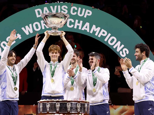 Hasil Davis Cup: Benamkan Belanda, Italia Sukses Pertahankan Gelar