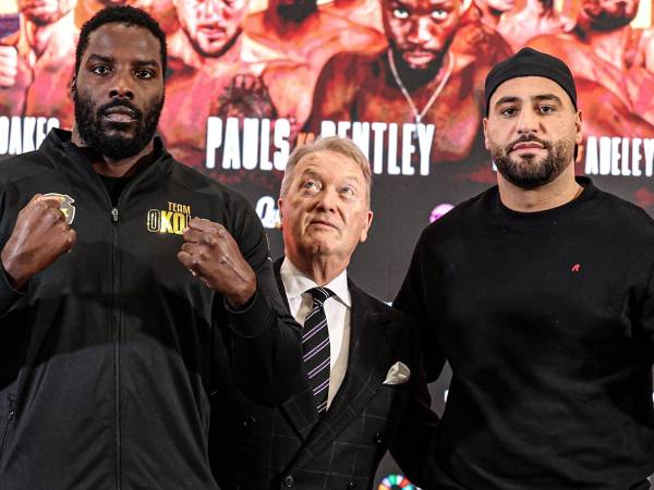 Lawrence Okolie (kiri) akan menghadapi Hussein Muhamed akhir pekan ini. (Foto: Fight TV)