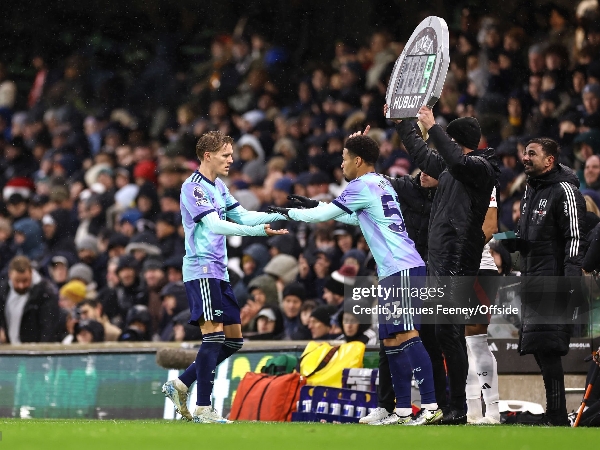 Martin Odegaard saat digantikan oleh Ethan Nwaneri