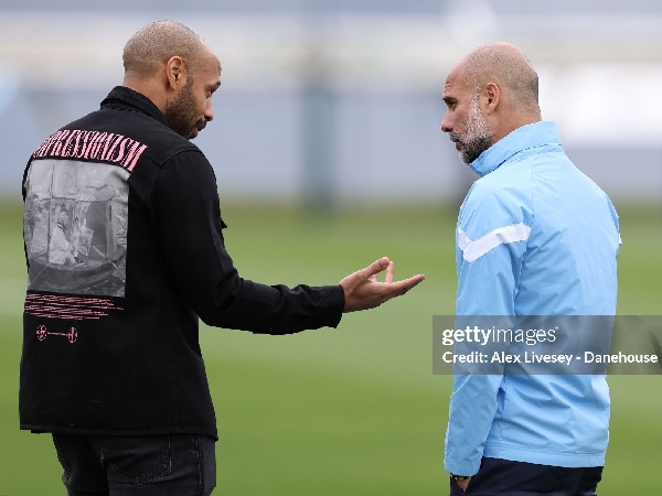 Thierry Henry dan Pep Guardiola
