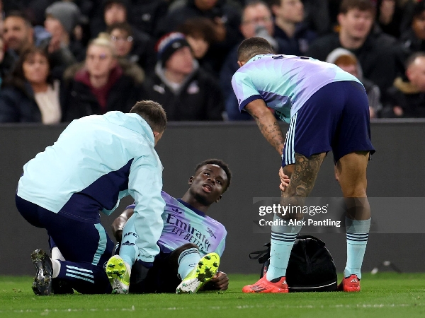 Arsenal sedang tidak diperkuat oleh Bukayo Saka dan Gabriel Jesus