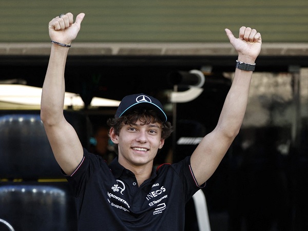 Mercedes enggan pasang target muluk-muluk untuk Kimi Antonelli.