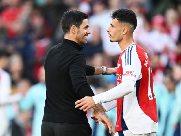 Mikel Arteta dan Gabriel Martinelli