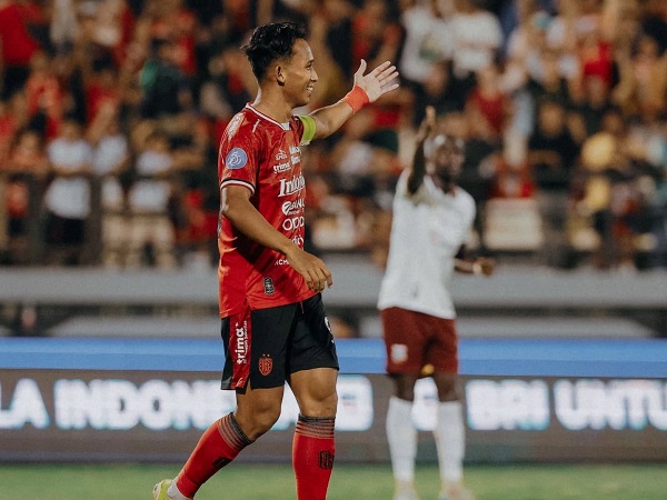Penyerang senior Bali United, Muhammad Rahmat