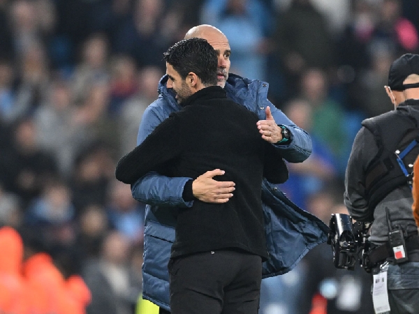 Mikel Arteta dan Pep Guardiola