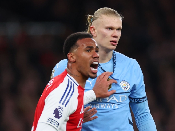 Gabriel Magalhaes kerap terlibat pertikaian dengan Erling Haaland