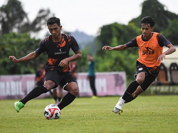 Latihan Borneo FC jelang pertandingan terakhir ACC