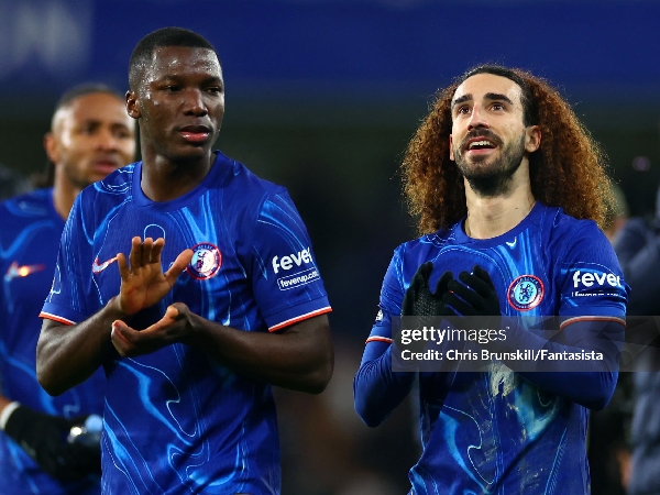 Moises Caicedo dan Marc Cucurella