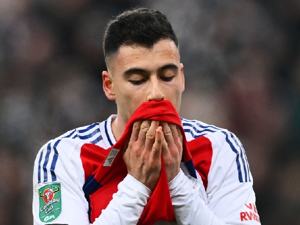 Winger Arsenal, Gabriel Martinelli, mengalami cedera hamstring