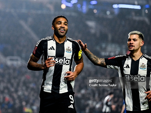 Callum Wilson mencetak gol untuk Newcastle United