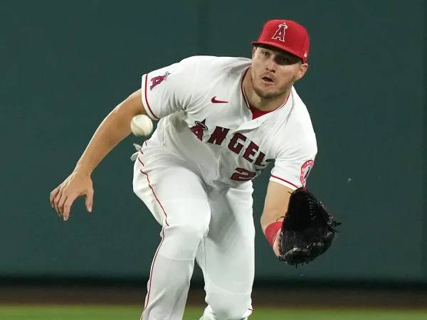 Mike Trout menghabiskan seluruh kariernya selama 14 tahun bersama Los Angeles Angels. (Foto: AP)