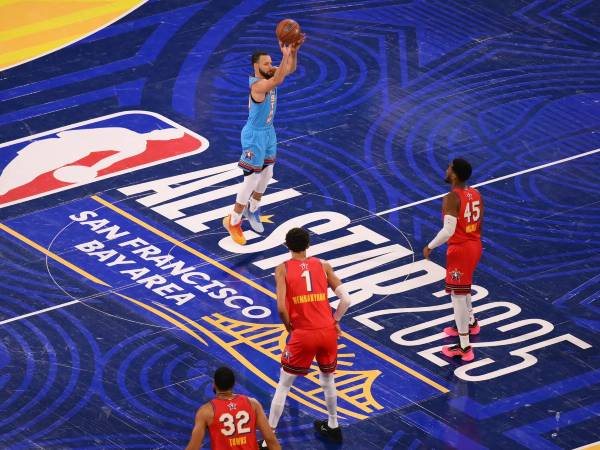 All-Star Game 2025 mengalami penurunan 13 persen dalam jumlah penonton dibandingkan tahun 2024. (Foto: AP)