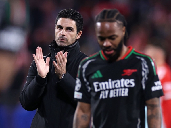 Mikel Arteta dan Raheem Sterling