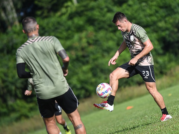 Latihan skuat Borneo FC usai libur