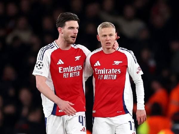 Declan Rice dan Oleksandr Zinchenko