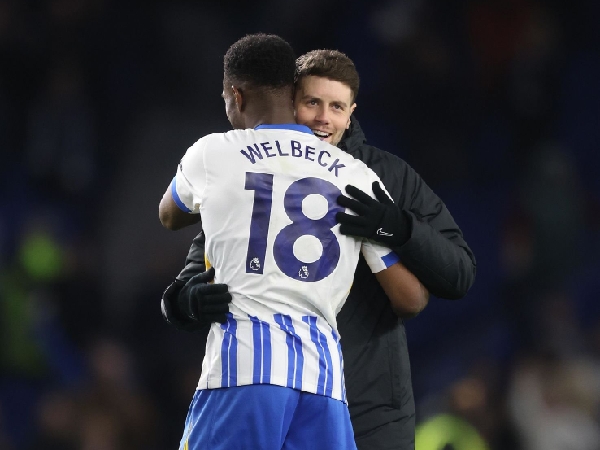 Danny Welbeck dan manajer Brighton, Fabian Hurzeler