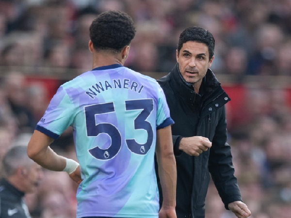 Mikel Arteta memuji talenta muda Arsenal, Ethan Nwaneri