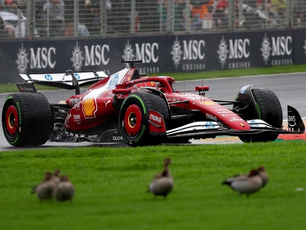 Charles Leclerc salahkan hujan atas hasil tak optimal di GP Australia.