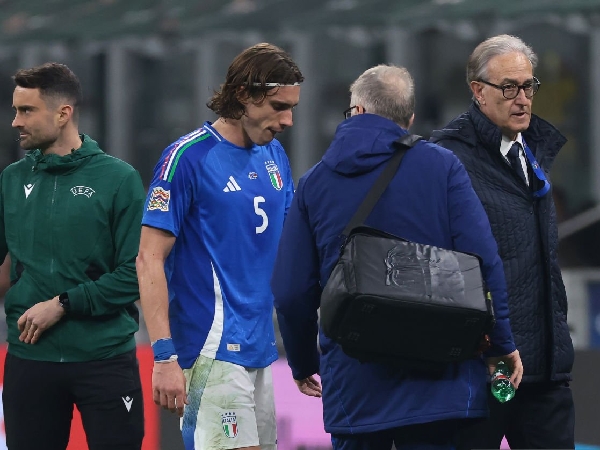 Riccardo Calafiori, bek Arsenal dan timnas Italia yang kembali mengalami cedera