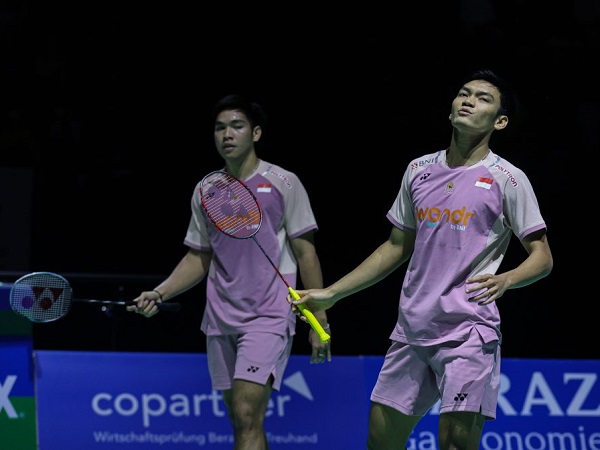 Fikri/Daniel harus puas hanya jadi runner-up di turnamen Swiss Open 2025.