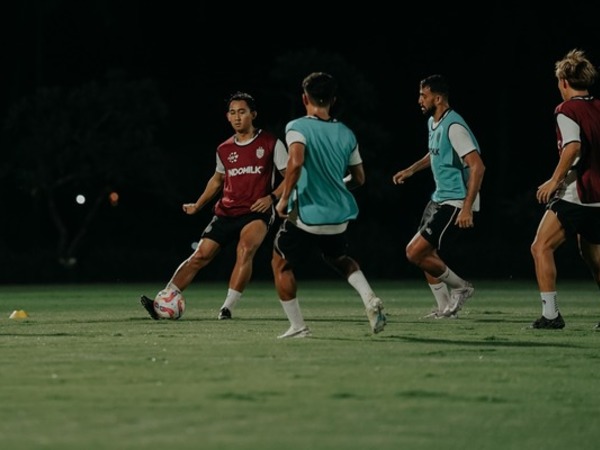 Latihan Bali United di masa jeda kompetisi