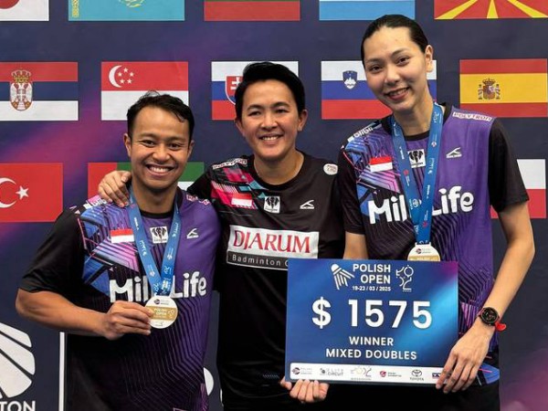 Polish Open 2025: Rehan/Gloria Akhirnya Bisa Naik di Podium Tertinggi