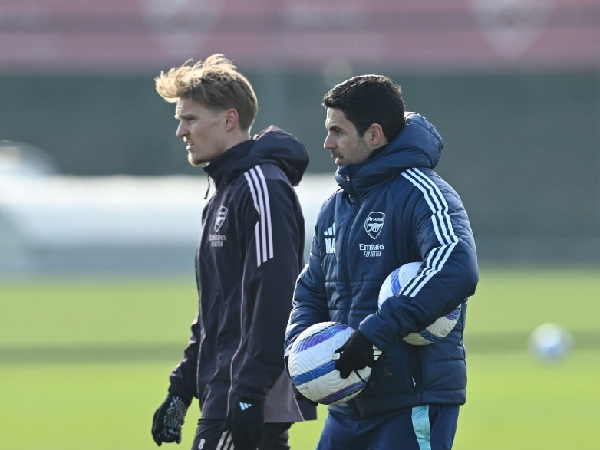Martin Odegaard dan manajer Arsenal, Mikel Arteta