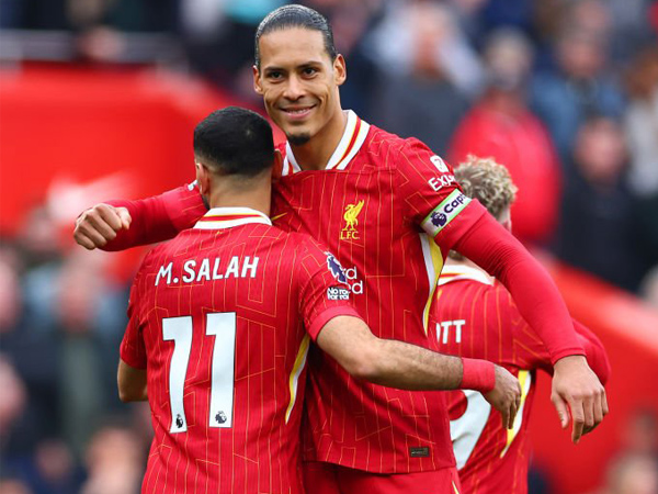 Mohamed Salah dan Virgil van Dijk.