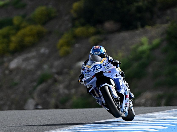 Alex Marquez frustasi sempat terjatuh di sesi latihan bebas GP Spanyol.